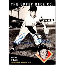 725449 Elroy Face Autographed Pittsburgh Pirates 1994 Upper Deck All Time Heroes No.59 Baseball Card