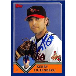 725590 Kerry Ligtenberg Autographed Baltimore Orioles, FT 2003 Topps No.518 Baseball Card