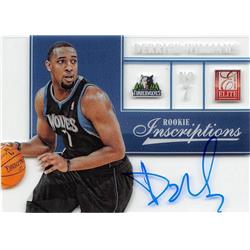 725592 Derrick Williams Autographed Minnesota Timberwolves 2013 Panini Elite Rookie Inscriptions No.48 Basketball Card
