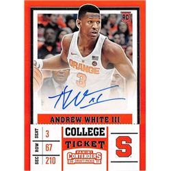 725612 Andrew White III Autographed Syracuse Orange 2017 Panini Contenders Rookie Ticket No.116 Basketball Card