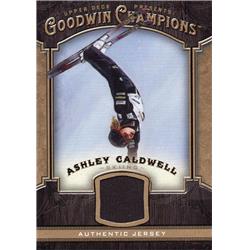 Ashley Caldwell Player Worn Relic Patch USA Skiing 2014 Upper Deck Goodwin Champions No.MAC Trading Card