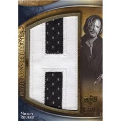Picture of Autograph Warehouse 654452 Mickey Rourke Celebrity Relic Patch Actor, SCreenwriter 2009 Upper Deck Icons Movie Lettermen No.MLMR Trading Card
