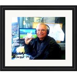 713938 8 x 10 in. Joe Castiglione Autographed Boston Red Sox Broadcaster No.SC3 Matted & Framed Red Sox HOF 14 Photo