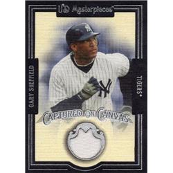 724474 Garry Sheffiled Player Worn Jersey Patch New York Yankees 2007 Upper Deck Masterpieces Canvas No.CCSH Baseball Card