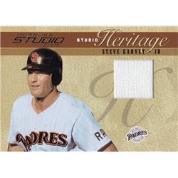 724487 Steve Garvey Player Worn Jersey Patch San Diego Padres 2005 Donruss Studio Heritage No.SH3 LE 17-250 Baseball Card