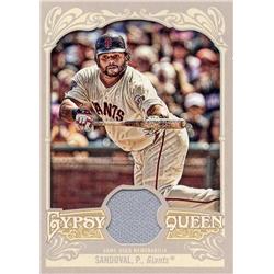 724602 Pablo Sandoval Player Worn Jersey Patch San Francisco Giants 2012 Topps Gypsy Queen No.GQRPS Baseball Card