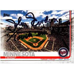 724676 John Gordon Autographed Minnesota Twins Broadcaster, SC 2019 Topps Target Field No.424 Touch EM All Baseball Card
