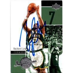 701782 Rashard Lewis Autographed Seattle Sonics 2003 Upper Deck Inspirations Promo No.79 Basketball Card