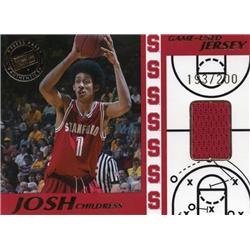 701915 Josh Childress Player Worn Jersey Patch Stanford Cardinal 2004 Press Pass Rookie No.GUJC LE 193-200 Basketball Card