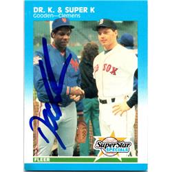 701944 Dwight Gooden Autographed New York Mets, Doc 1987 Fleer Superstar Specials No.640 Baseball Card