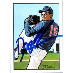 701950 Dwight Gooden Autographed New York Mets, Doc 1990 Bowman Sweepstakes No.DG16 Baseball Card