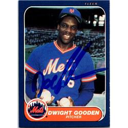 701972 Dwight Gooden Autographed New York Mets, Doc 1996 Fleer No.81 Baseball Card
