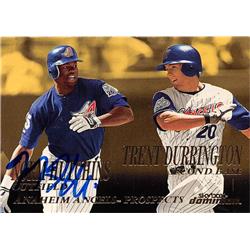702135 Norm Hutchins Autographed California Angels 2000 Fleer Skybox No.271 Baseball Card