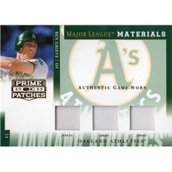 702216 Ben Grieve Player Worn Jersey Patch Oakland Athletics 2005 Donruss Prime Patches No.MLM32 LE 76-107 Baseball Card