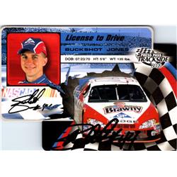 702294 Buckshot Jones Signed NASCAR Driver, Auto Racing & SC 2002 Press Pass Trackside License To Drive No.LDP16 Trading Card