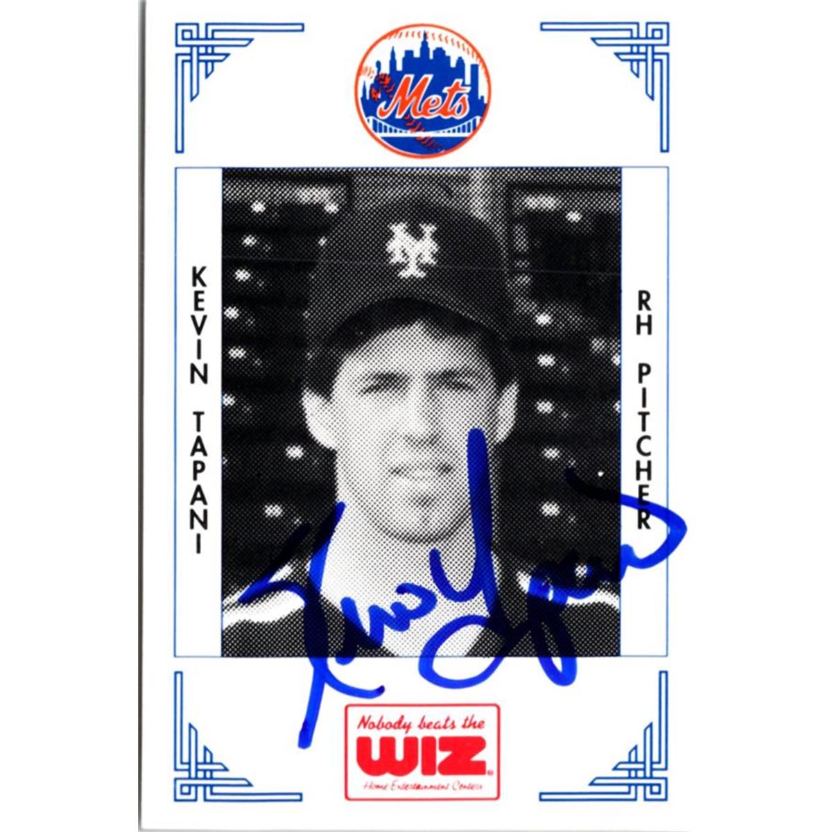 702314 Kevin Tapani Signed New York Mets 1991 Wiz Mini No.394 Baseball Card