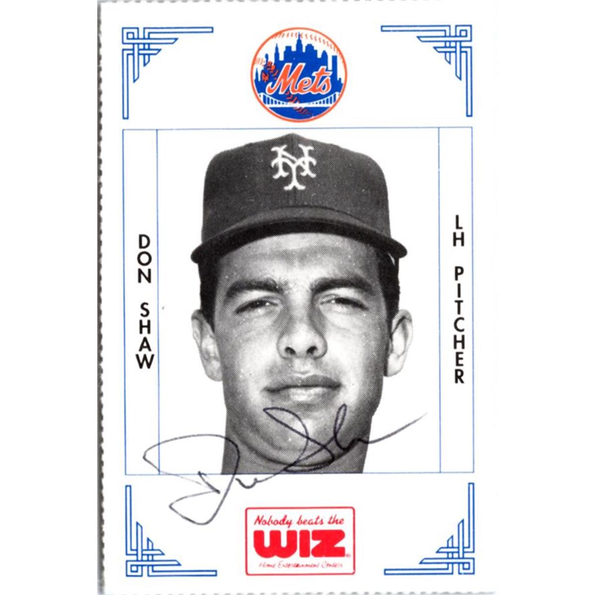 702323 Don Shaw Signed New York Mets 1991 Wiz Mini No.360 Baseball Card