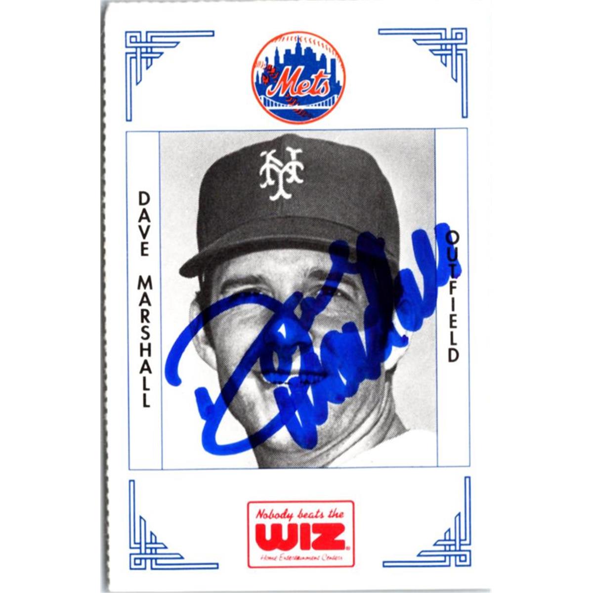 702352 Dave Marshall Signed New York Mets 1991 Wiz Mini No.247 Baseball Card