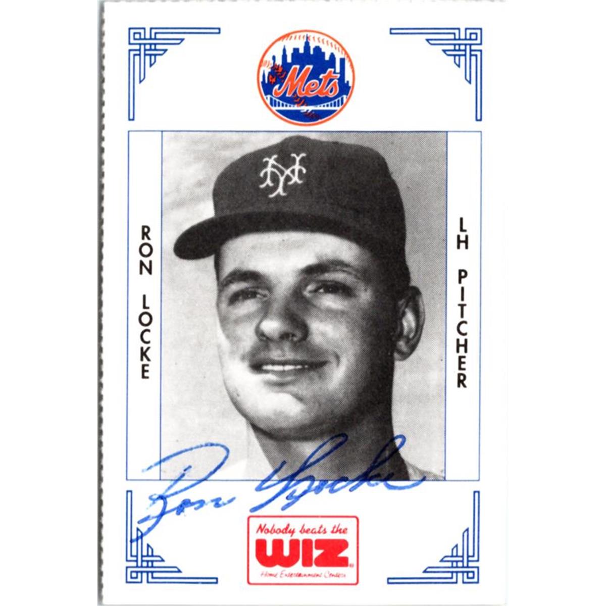 702355 Ron Locke Signed New York Mets 1991 Wiz Mini No.232 Baseball Card