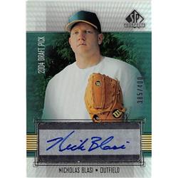 702503 Nicholas Blasi Signed Oakland Athletics 2004 Upper Deck Prospects No.NB LE 385-400 Baseball Card