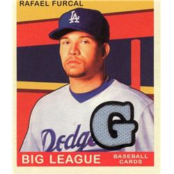 702534 Rafael Furcal Player Worn Jersey Patch Los Angeles Dodgers 2007 Upper Deck Goudey No.85 Baseball Card