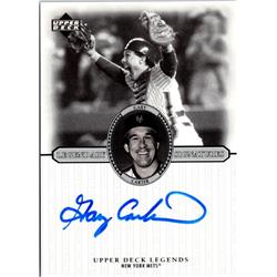 702706 Gary Carter Signed New York Mets 2000 Upper Deck Legendary Signatures No.SGC Baseball Card