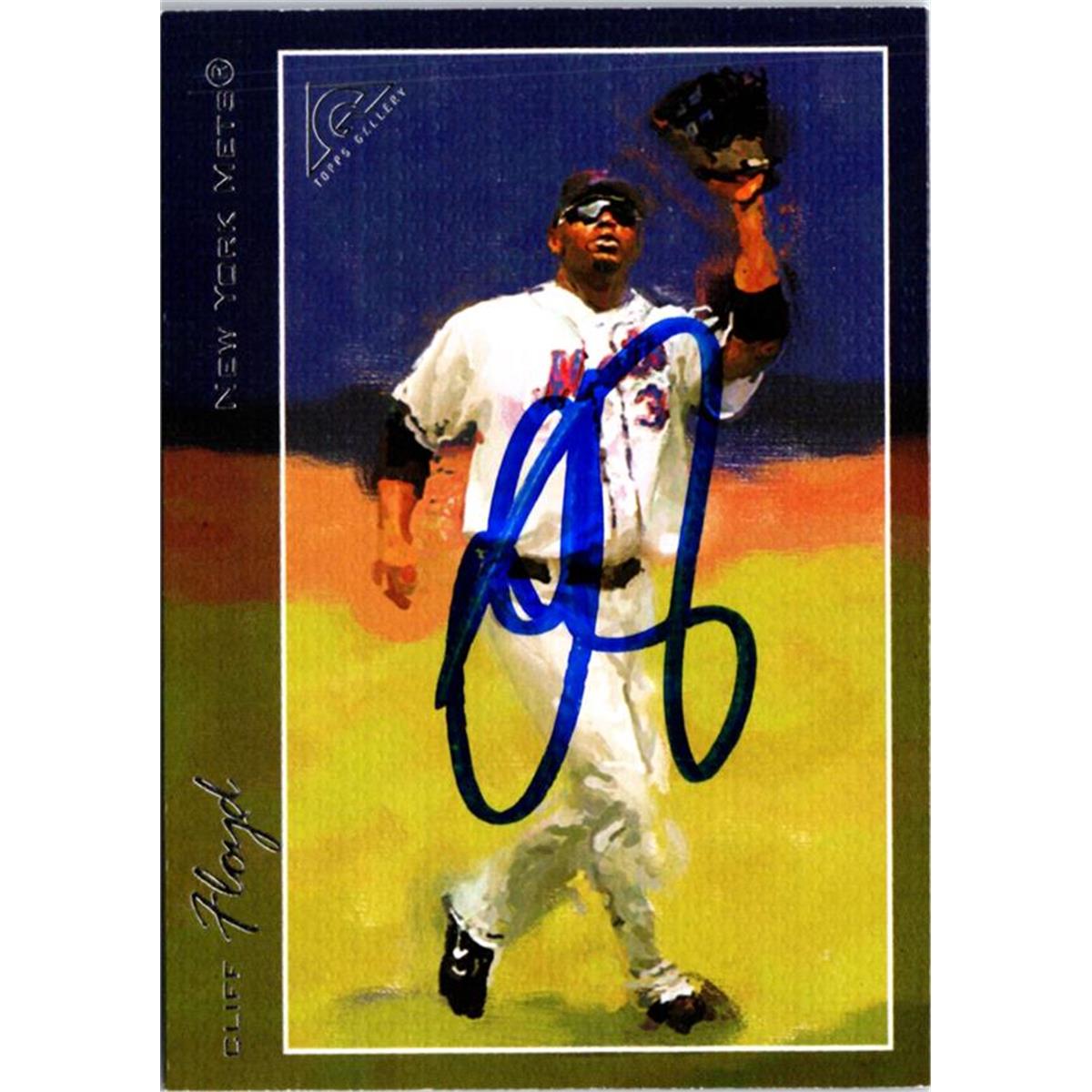 702784 Cliff Floyd Signed New York Mets 2005 Topps Gallery No.46 Baseball Card