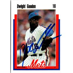 702865 Dwight Gooden Signed New York Mets, Doc 1989 Kahns No.16 Baseball Card