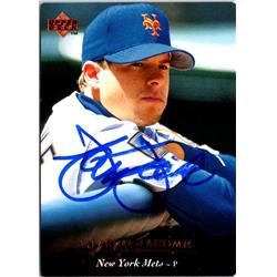702991 Jason Jacome Signed New York Mets, JZ 1995 Upper Deck No.124 Baseball Card