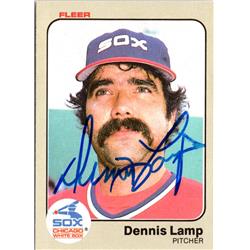 703029 Dennis Lamp Signed Chicago White Sox, JZ 1983 Fleer No.243 Baseball Card