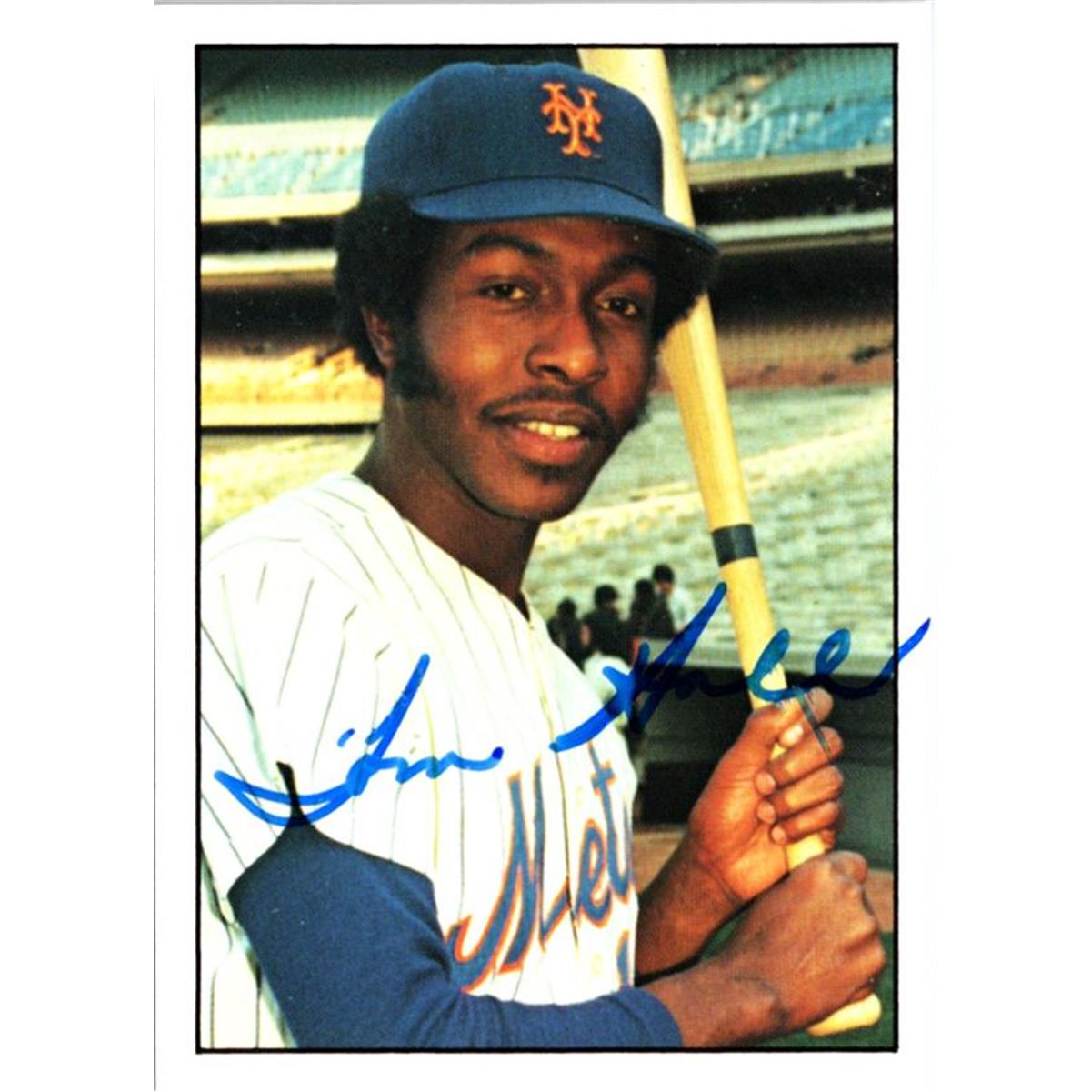 703041 Tom Hall Signed New York Mets, JZ 1975 Sspc No.556 Baseball Card
