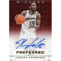 703341 Jordan Crawford Signed Washington Wizards 2011 Panini Preferred No.300 Basketball Card
