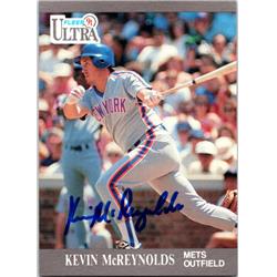 689855 Kevin Mcreynolds Autographed New York Mets 1991 Fleer Ultra No.224 Baseball Card