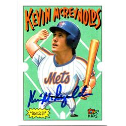 689858 Kevin Mcreynolds Autographed New York Mets 1992 Topps Kids No.15 Baseball Card