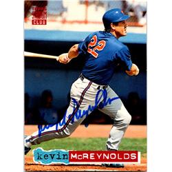 689866 Kevin Mcreynolds Autographed New York Mets 1994 Topps Stadium Club No.566 Baseball Card