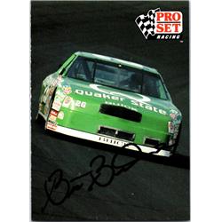 700108 Brett Bodine Autographed Auto Racing, NASCAR & SC 1991 Pro Set No.98 Trading Card