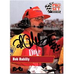 700189 Bob Rahilly Autographed NASCAR Driver, SC 1991 Pro Set No.78 Trading Card