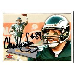 700349 Chad Lewis Autographed Philadelphia Eagles, SC 2001 Fleer Tradition No.295 Football Card
