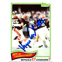 700372 Ken Anderson Autographed Cincinnati Bengals, SC 1982 Topps No.7 Football Card -  Autograph Warehouse