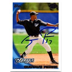 700618 Gustavo Pierre Autographed Gcl Toronto Blue Jays, JZ 2010 Topps Pro Debut Rookie No.318 Baseball Card