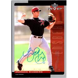 700686 Morgan Ensberg Autographed Houston Astros, JZ 2001 Upper Deck MVP No.155 Baseball Card