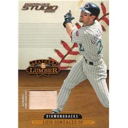 700759 Luis Gonzalez Player Used Bat Patch Arizona Diamondbacks 2001 Donruss Studio No.LL37 Baseball Card