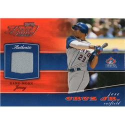 700768 Jose Cruz Jr. Player Worn Jersey Patch Toronto Blue Jays 2002 Playoff Piece of the Game No.POG39 Baseball Card