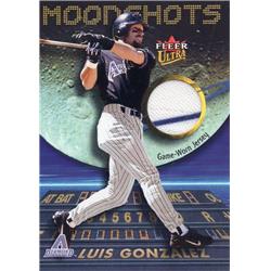 700801 Luis Gonzalez Player Worn Jersey Patch Arizona Diamondbacks 2003 Fleer Ultra Moonshots No.LG Baseball Card