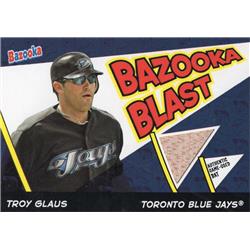 700885 Troy Glaus Player Used Bat Patch Toronto Blue Jays 2006 Topps Bazooka Blast No.BBLTG Baseball Card