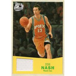 700905 Steve Nash Player Worn Jersey Patch Phoenix Suns 2007 Topps No.13 Basketball Card -  Autograph Warehouse