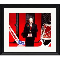 701269 8 x 10 in. Mike Emrick Doc Autographed New Jersey Devils Announcer No.4 Matted & Framed Photo