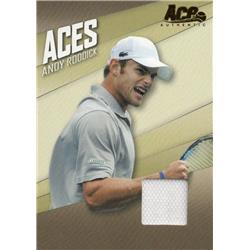 701295 Andy Roddick Player Worn Relic Patch United States US Open Champion 2007 Ace Authentic Aces No.AC4 Tennis Card