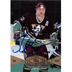701328 Stu Grimson Autographed Anaheim Ducks 2004 Upper Deck Legendary No.81 Hockey Card