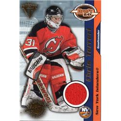 701362 Bobby Holik Player Worn Jersey Patch New Jersey Devils 2001 Pacific Titanium Draft Day No.64 Hockey Card